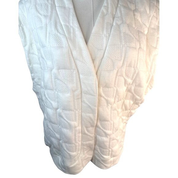 2/$30 ZARA M-L Quilted White Vest Large Size - Picture 9 of 14